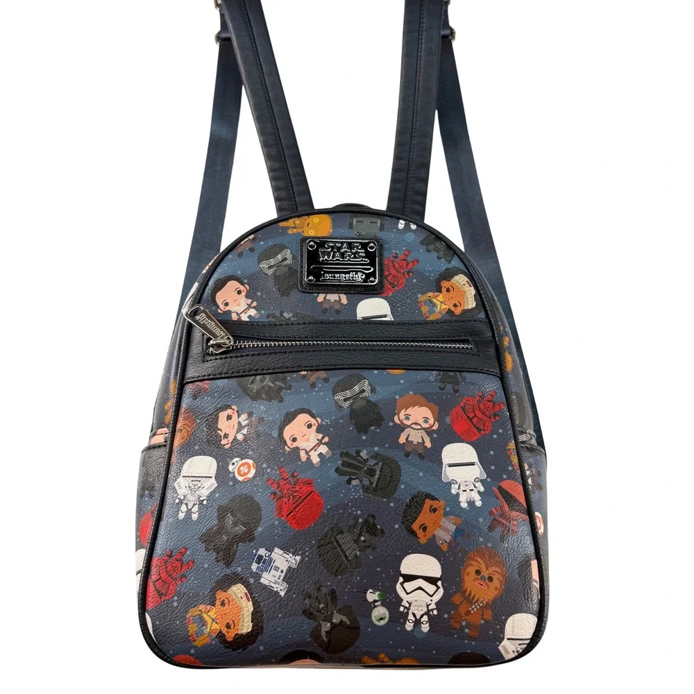 Star‎ Wars Loungefly Mini Backpack Character Print Faux Leather